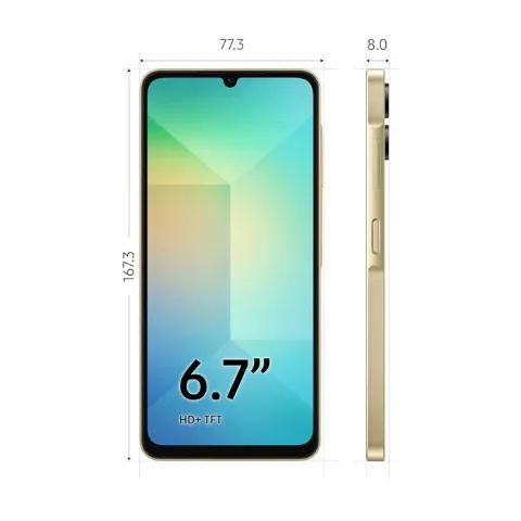 Smartphone - SAMSUNG - Galaxy A06 — Or · 64 Go